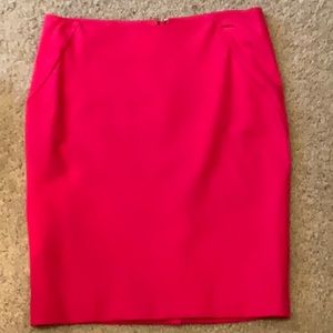 NEW Hot Pink Ponte Knit Pencil Skirt